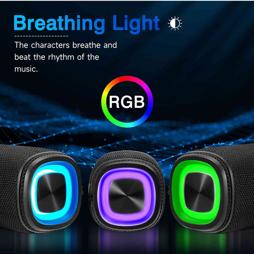 Bluetooth Punchy True Sound Wireless Portable for Surround Pairing, Speaker, Bass, IPX5 Speaker BT5.3, Waterproof W41+ LG UrbanX 360° Speakers - HD X808 Black with