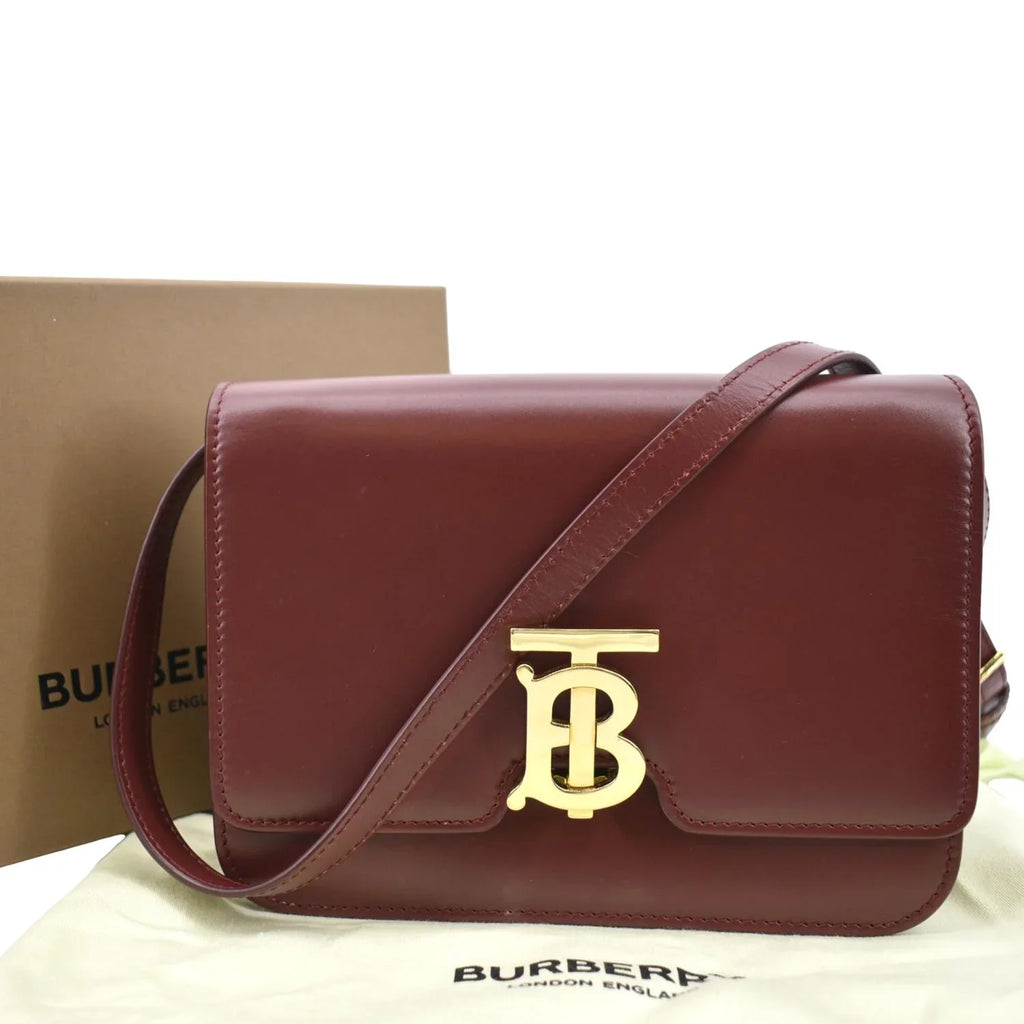 Red Shoulder Bag Leather Lola Pre-owned BURBERRY Tb