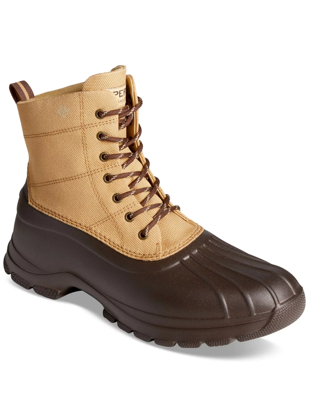 Round Duck Beige Toe SPERRY Mixed Mens Lace-Up Pull Media 7 Tab Boots Lightweight Waterproof Cushioned