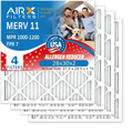 AIR. Pack USA MPR FILTERS Furnace WICKED HVAC MPR CLEAN to Premium Made 4 1000, & 28x30x2 Pleated Comparable Conditioner Filters by Filter Air 1200 AIRX FPR Filter Electrostatic MERV Air 7 28x30x2 11