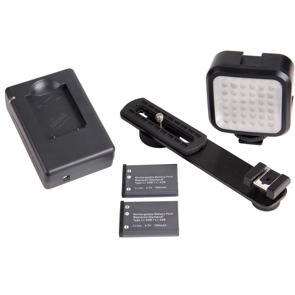 f/4.8-6.7 + Flash II Lens- ED Kit 64GB Digital Accessory M.Zuiko Video Olympus - 75-300mm Bundle