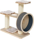 with Built-In Tiers Penn-Plax Kitty Wheel 20” Spin Cat with – Diameter Tree 2 Wheel