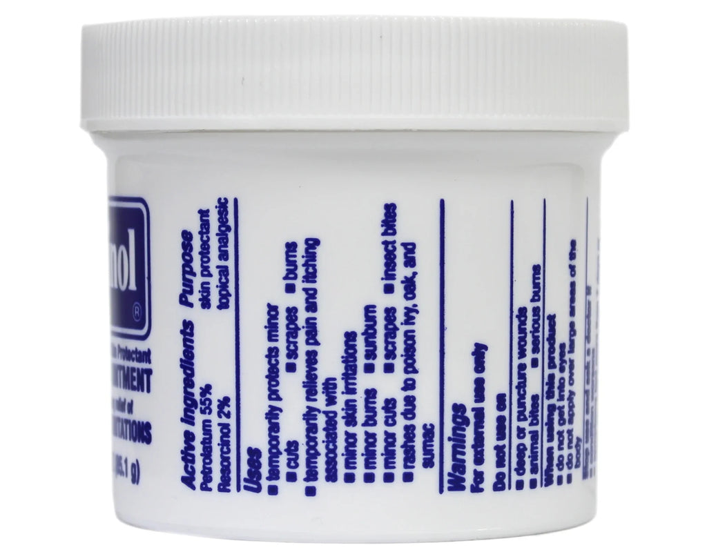 3 Ounce Relief and Medicated Resinol Protection Jar - Pack Irritations, Ointment 3 And Rashes Itch For Of Skin