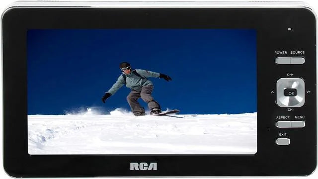 '- RCA Original 7" - Portable DPTM70R Speakers New Digital Built-In Remote LCD TV