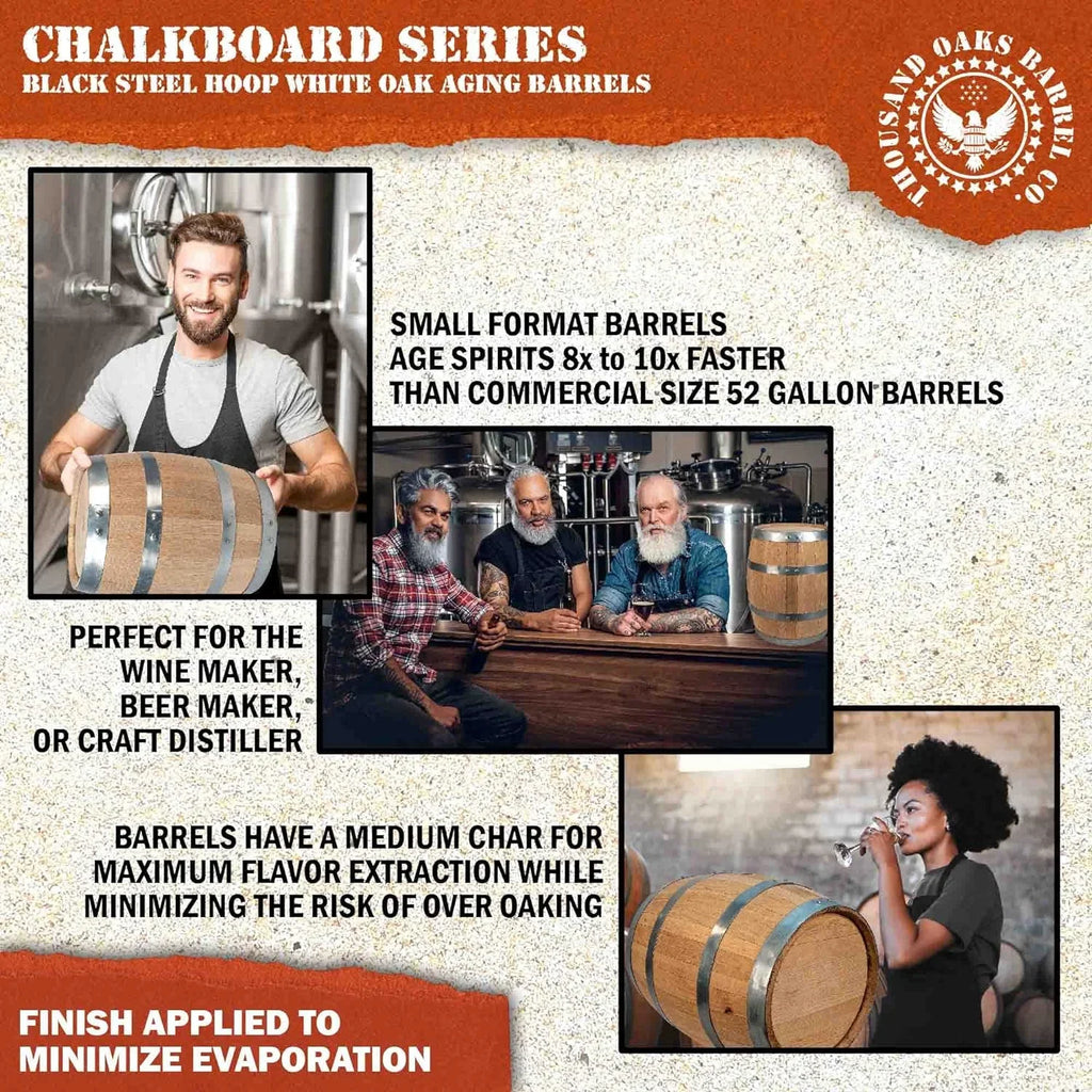 Stch, Mini Hot Bourbon, Front With - Charred Whiskey, Chalkboard For Barrel Oak (2 - cktails, Der American Bar Keg Liter) Aging Home . By Sauce Gin,