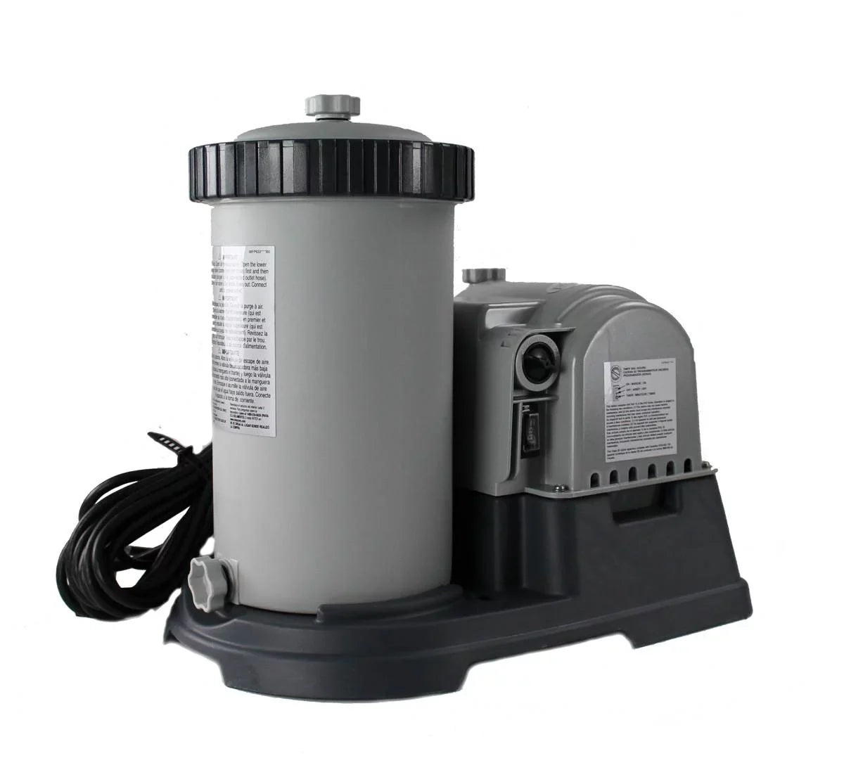 2500 Filter Skimmer Intex Pool Cartridge Clear Wall GPH Krystal Pump and Mounted