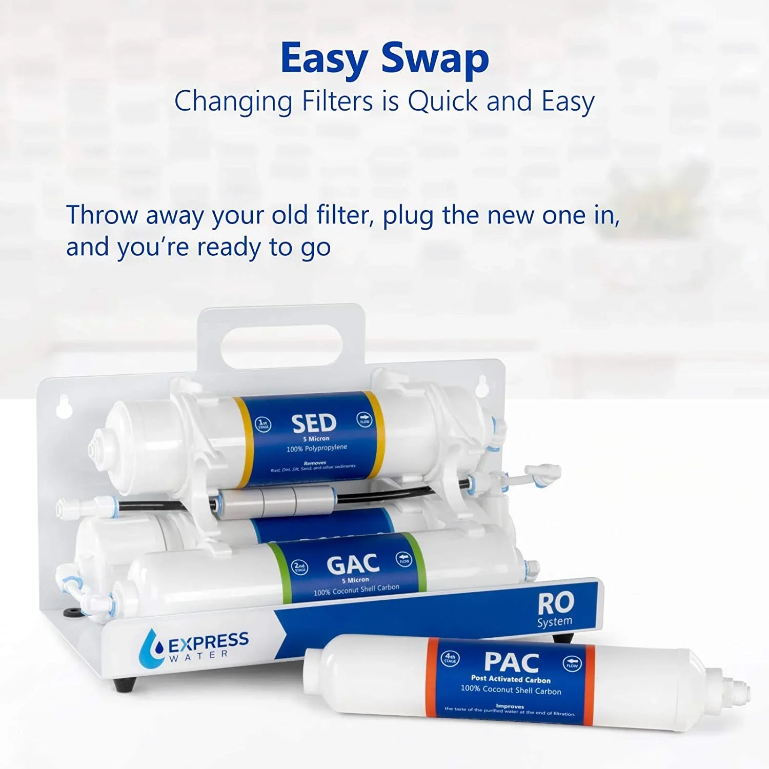 pac system cartridges sediment, reverse quick gac filters filters filter inline countertop set filter month osmosis carbon set and 3 6 1?4” filter connect - replacement