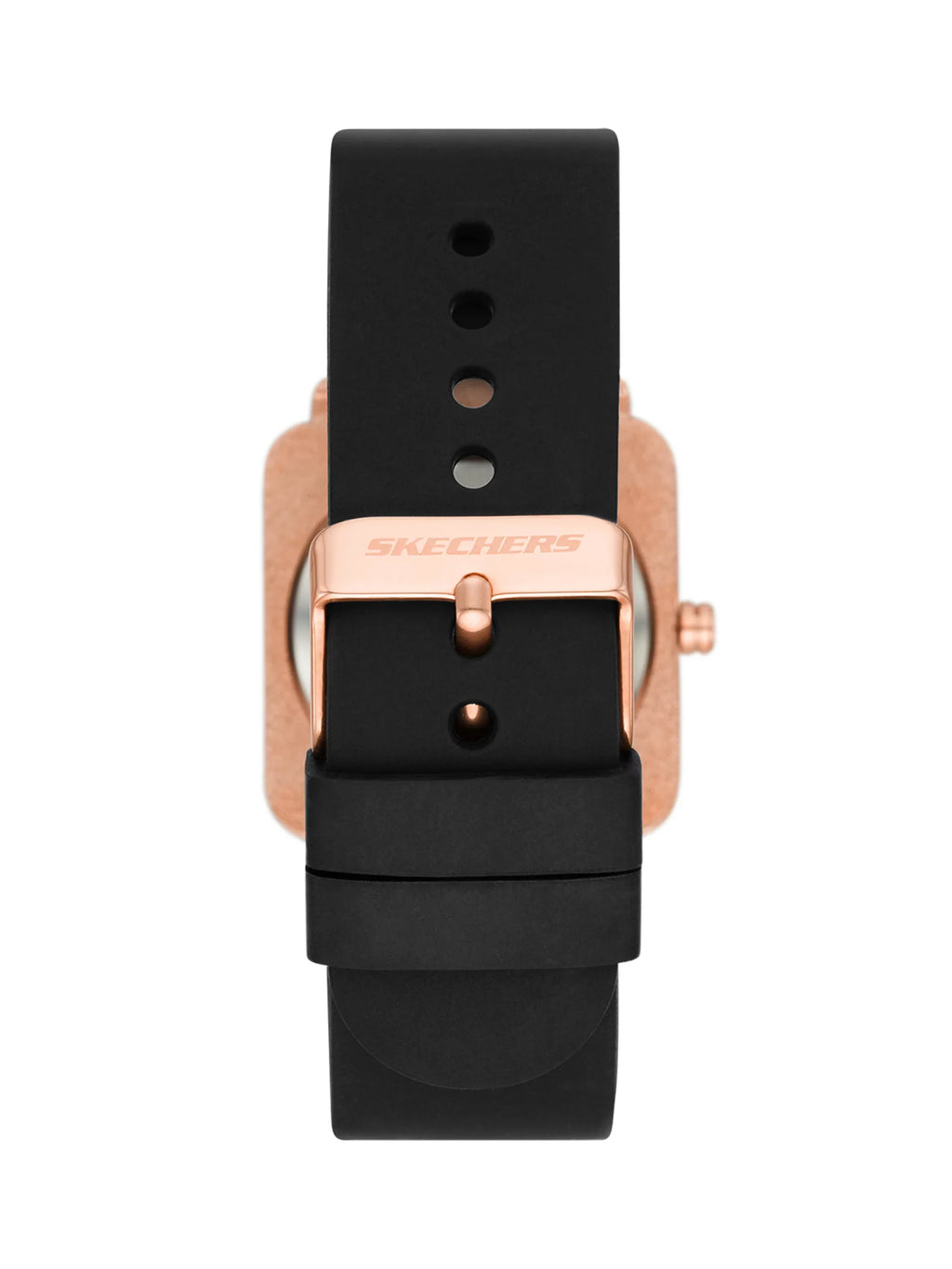 Skechers Square Calabar Silicone Three-Hand Watch Women's