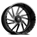 FORGED LUXXX HD 8X165 Gloss Wheel Black 22X12 125CB Milled 1 LHD HORNET PRO -44ET
