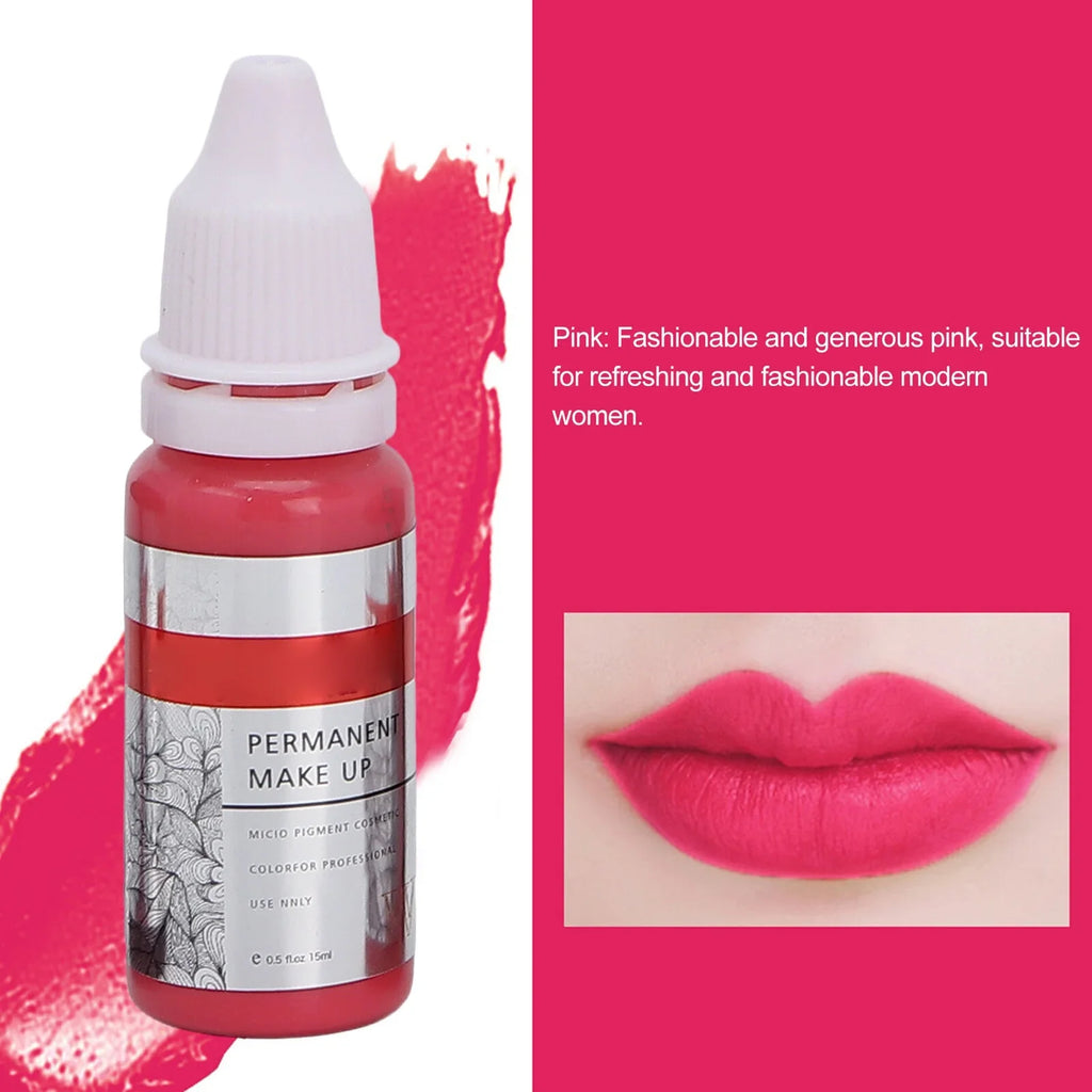 Pigment Ink Semi 120ml Lip Tattoo Color Permanent Microblading 8pcs Makeup