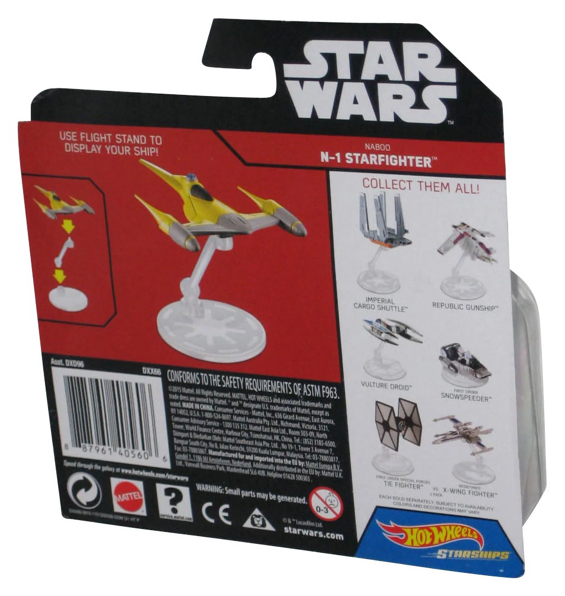 One Hot Starfighter (2015) Mattel Star Wars Toy Starship Wheels Naboo Rogue N-1