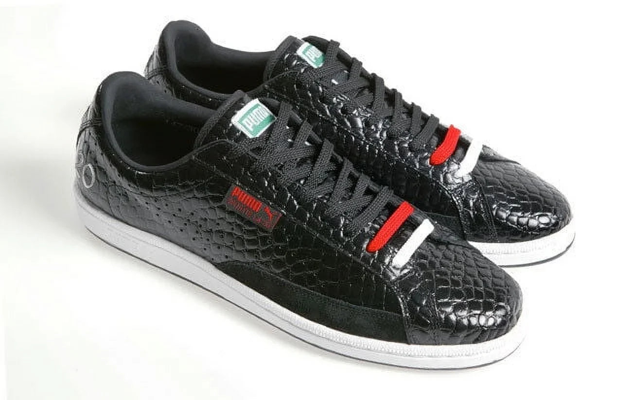 / SKIN WOMEN MATCH MEN 7 5.5 LA. BLACK NEW CROCODILE UNISEX SHOES SPORTIE