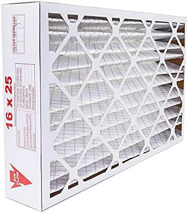 2-Pk, For Furne Dust CF200D1625, Air The Made In Replement Filter 8 HV MERV CF200A1008 FC100A1029 16X25x5