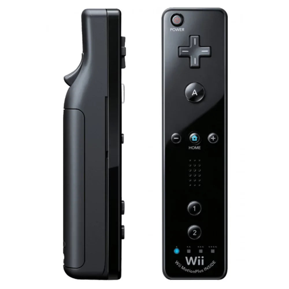 '- U Sensor Bar Wii Nintendo Plus Nunchuk Remote with and Jacket, Black & Bundle Wii