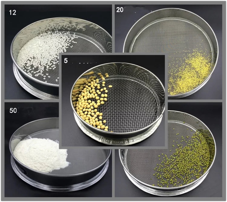 Wire Frame Micron and Lab Filter 18 Cloth 304 INTSUPERMAI 7.88" Mesh Sieves Diameter Mesh Steel Screen Sieves Stainless