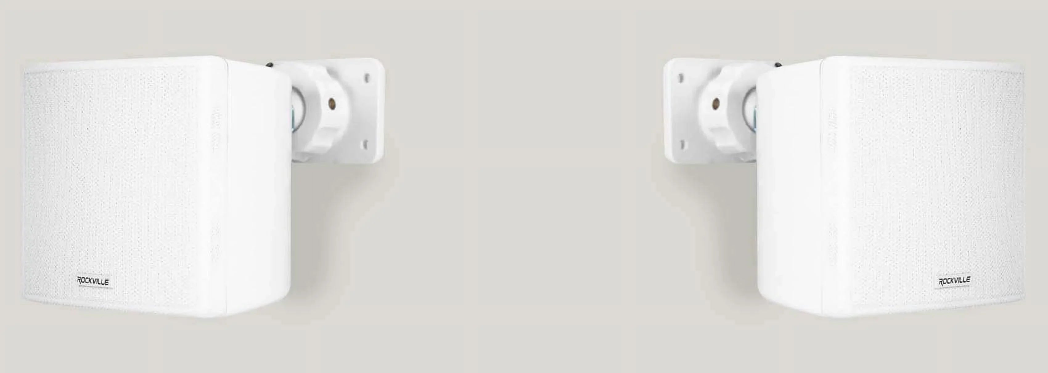 Mount Swivel Speakers Wall 70v Commercial 4 Cube Rockville Restaurant 3.5" White