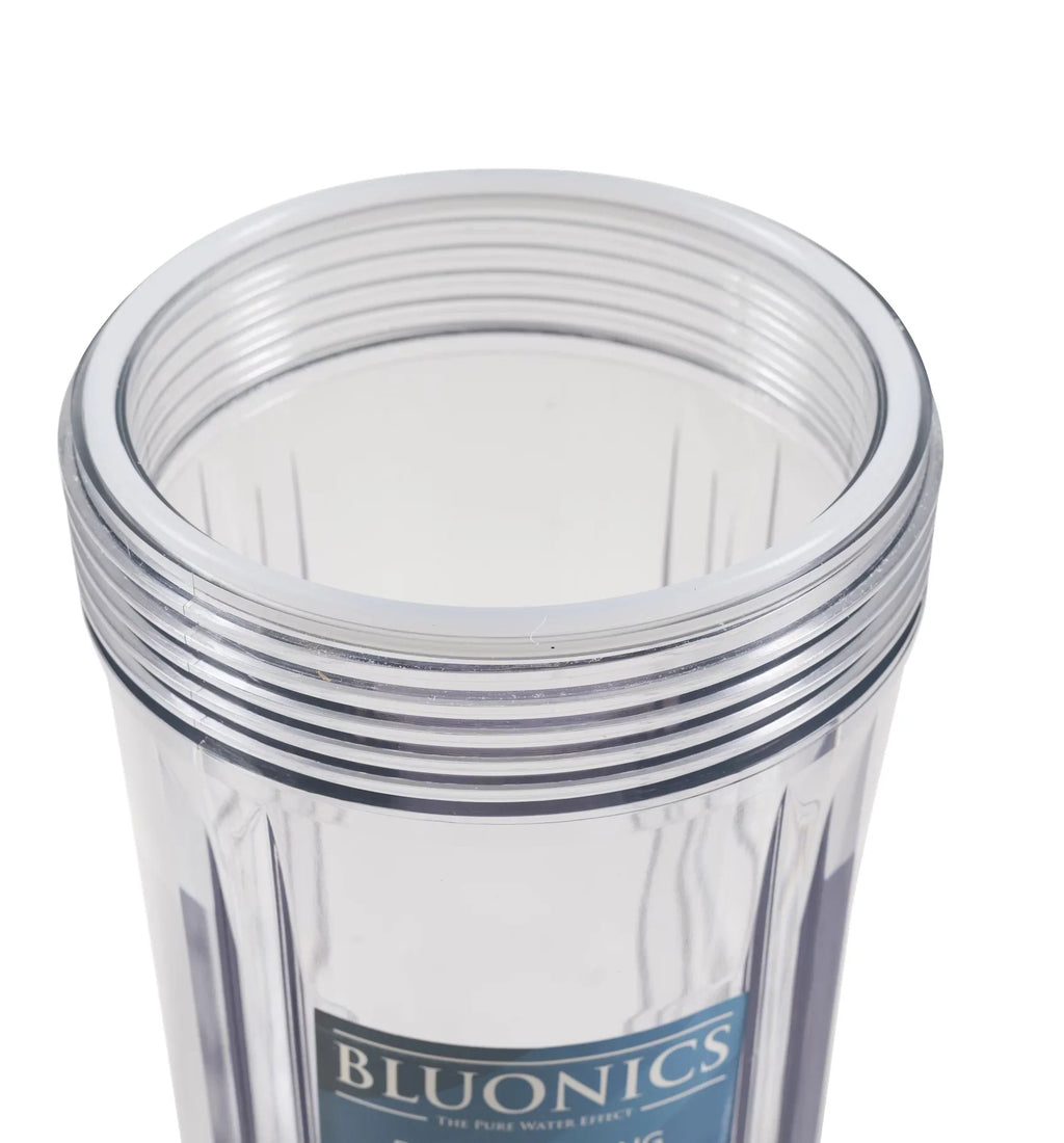 with 10" clear housing Filter 5 Micron transparent Big liquid Cartridge Sediment Blue Whole House Pleated blue