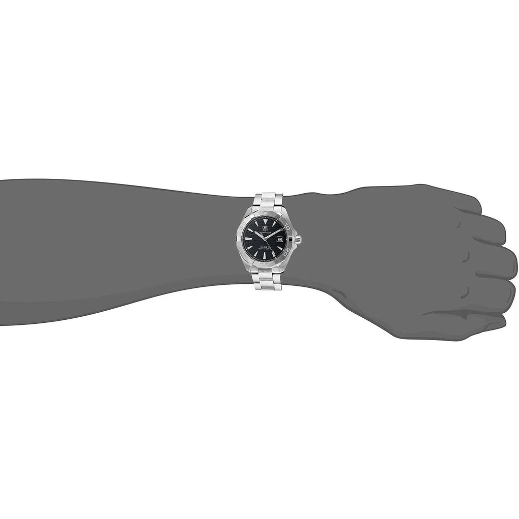 Case Analog WAY2110.BA0928 Watch Black Men's Steel & Bracelet Dial Automatic Heuer 40mm TAG