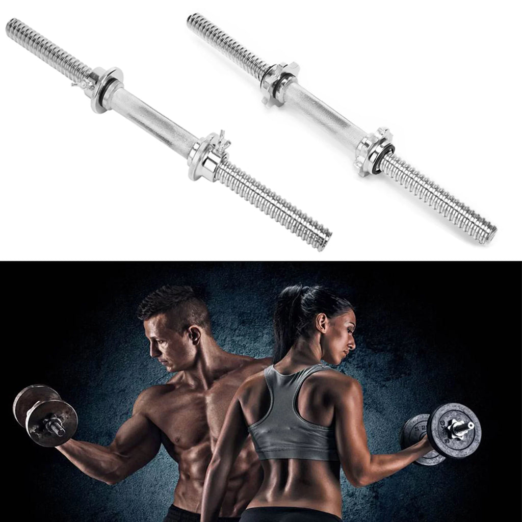 Dumbbell 35cm,Hex Length Strength Gym for Collar nut SAYFUT Weight Barbell Dumbbell Training, Dumbbell Set Handles Spinlock 13.77''/ Chrome Barbells Bars Bars Lifting