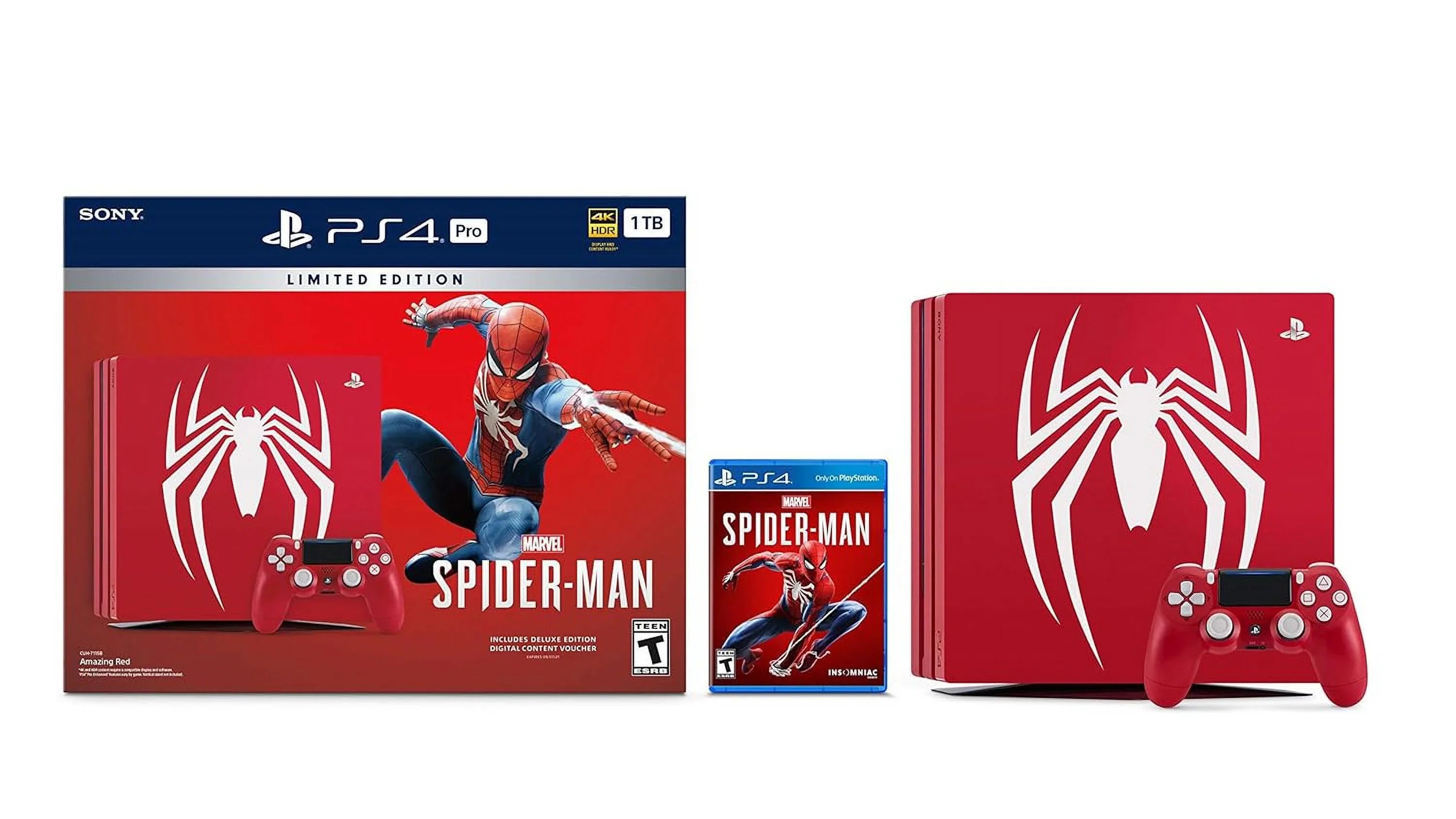 1TB Spider-Man - (Refurbished) Marvels 4 Bundle Limited Edition () PlayStation Pro Restored [Discontinued] Console