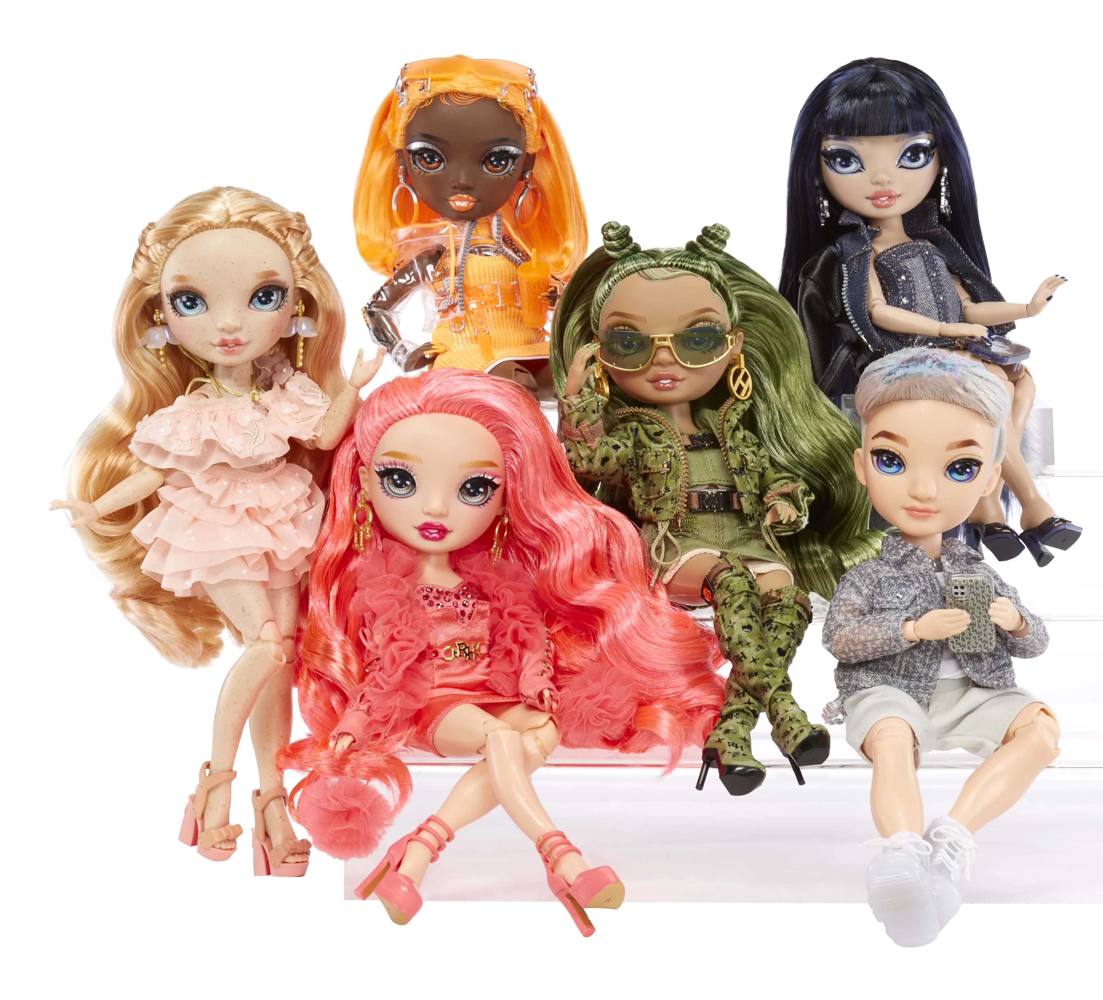 High Toe. Collectors Pink to Rainbow 4-12 Fashionable Outfit and Accessories. from 10+ - Fashion Doll, Colorful Kids Victoria Light Freckles Gift Years & Head Play