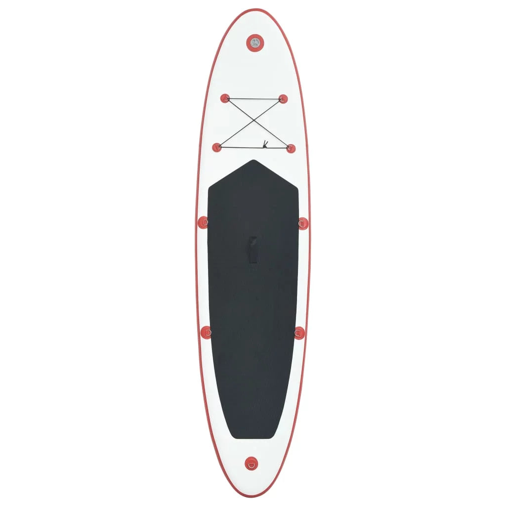 Suzicca Paddle Surfboard Red Set and Inflatable White Board