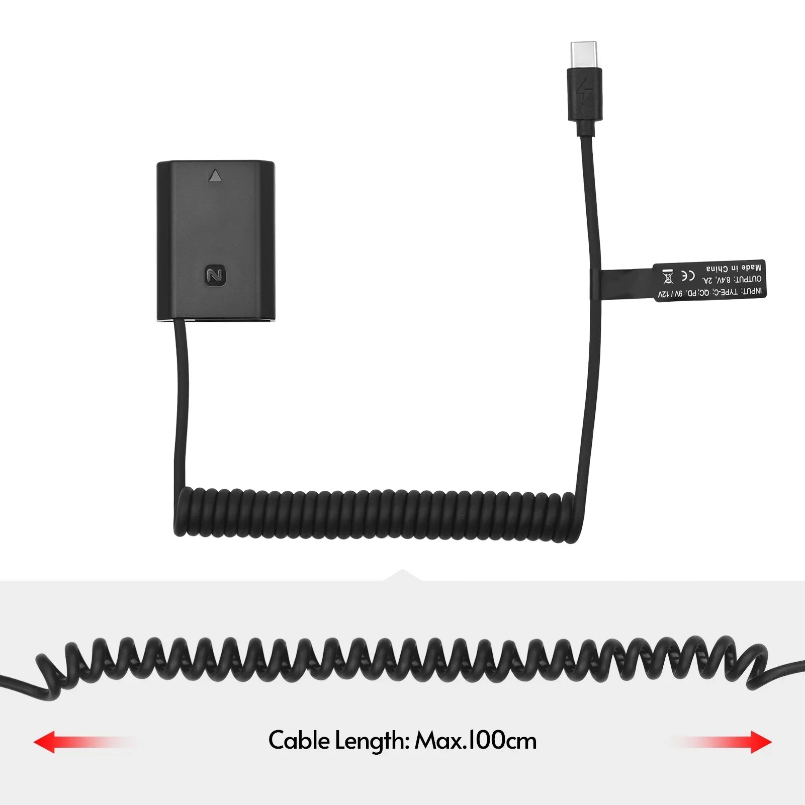 A7SIII Coupler Andoer Battery A7RIV A7III Type-C NP-FZ100 A9II Spring Alpha with A9R USB-C Dummy USB A6600 Adapter A9 for Power Cameras Replacement Cable A9S A7C A7RIII