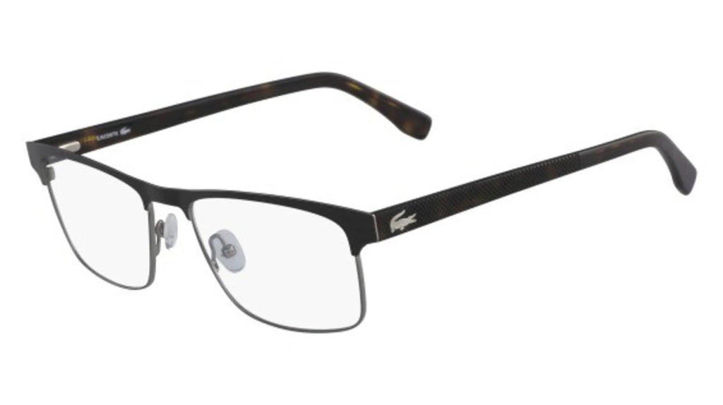 Onyx Rim Eyeglasses Frame Full Matte L2198 Metal Men's 004 Lacoste