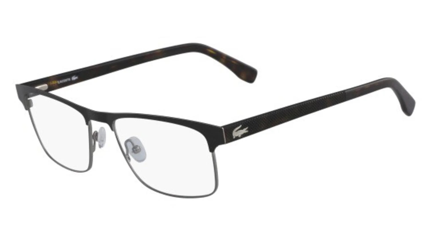 Onyx Rim Eyeglasses Frame Full Matte L2198 Metal Men's 004 Lacoste