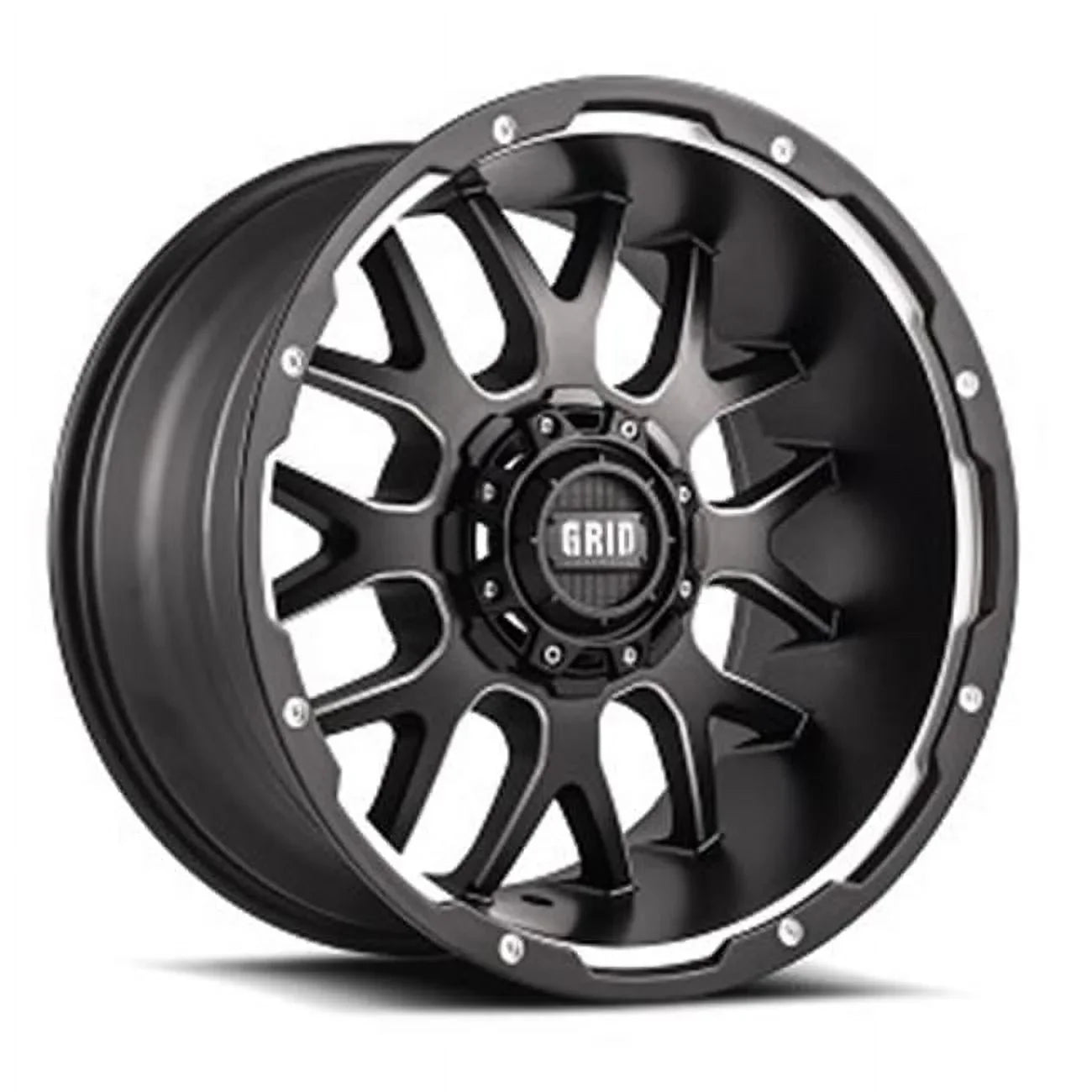 in. 18 4A18090CIN Wheels x 9 GD04A Insert Wheel Chrome Grid