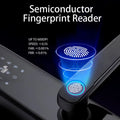 with Key Lock Lock Fingerprint Deadbolt Attributes Handle Door Smart with APP Compatible Dcenta WAFU