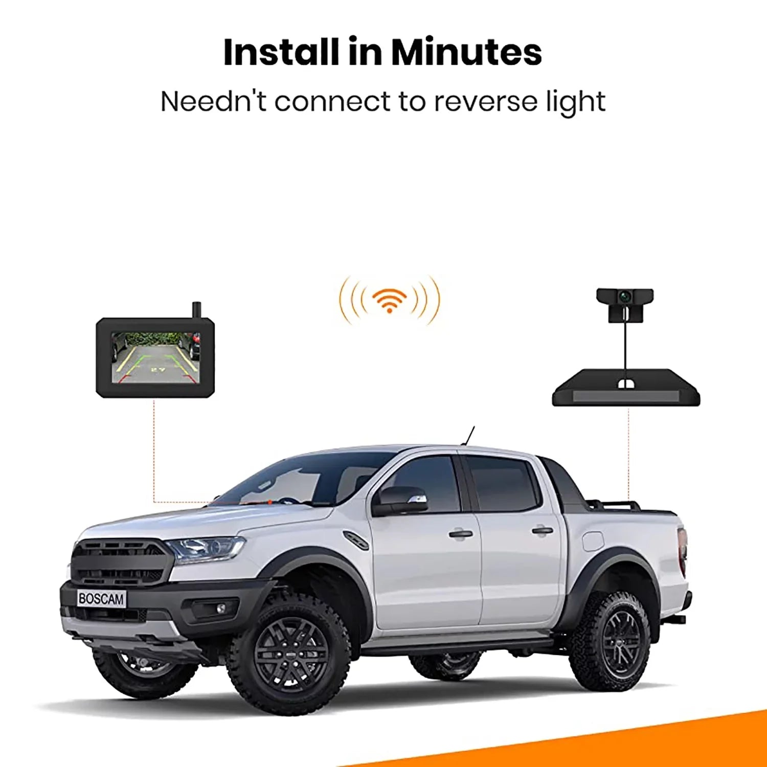 License Camera Camera Rear Camera View Backup Solar Back Plate Car BOSCAM Trailer Camera, Systems, Vehicles for Wireless Wireless Digital Up Reverse