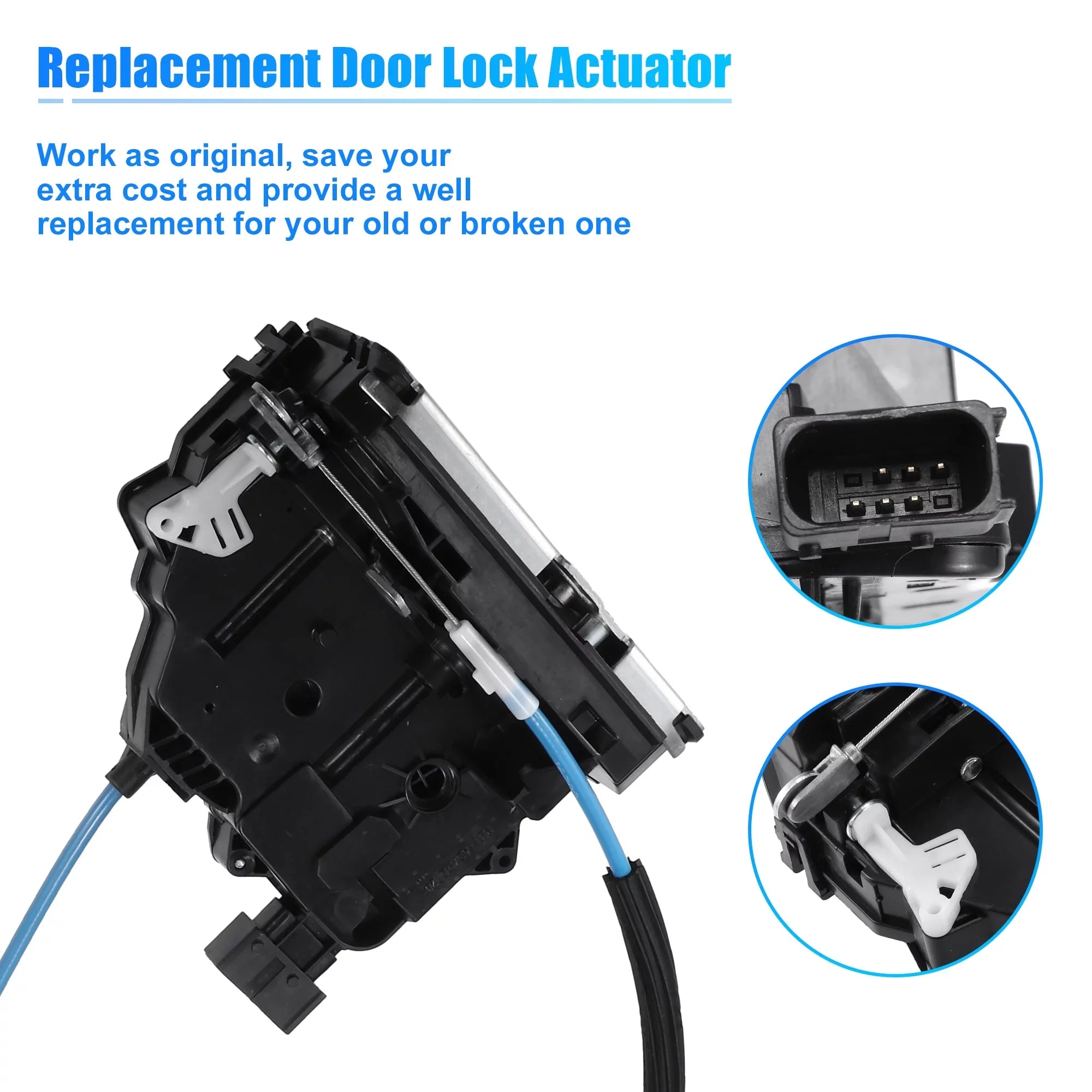 No.68226175AB/68226175AA Actuator Unique Ram ProMaster 2014-2022 Latch for Rear 3500 Cargo Door Lock Bargains 2500 1500