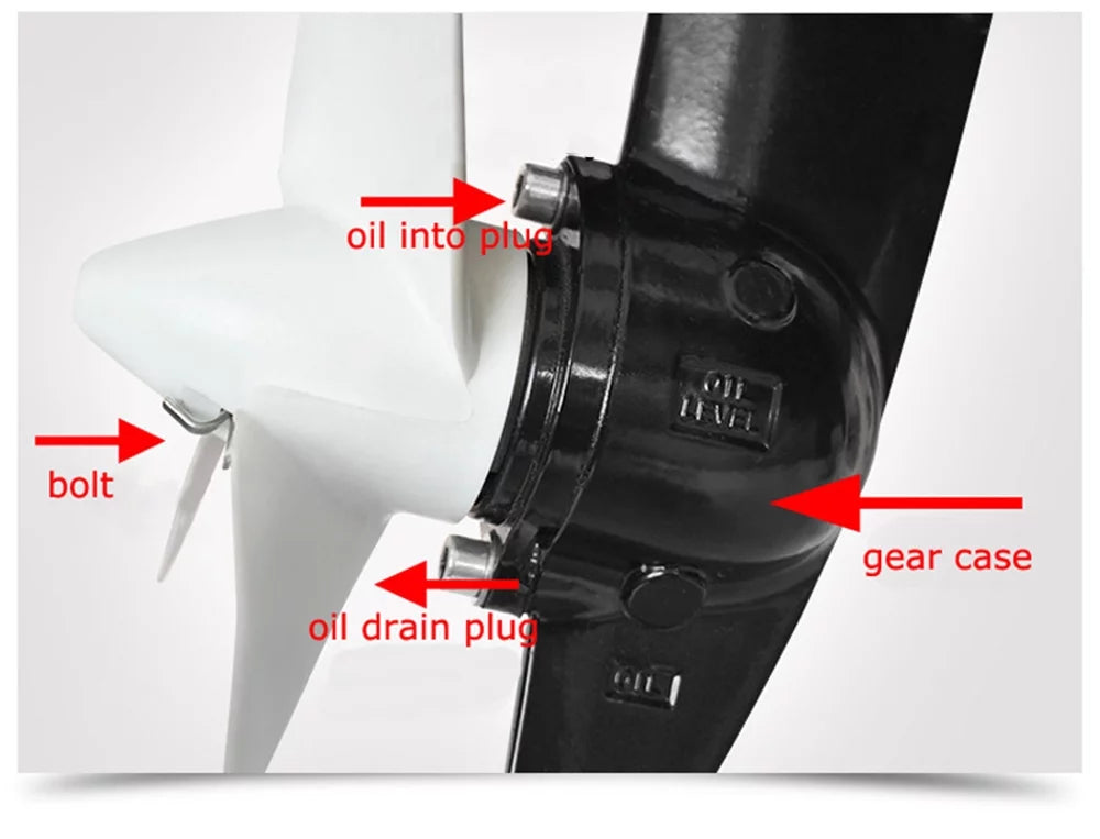 Outboard Boat 48V Motor Fishing Brushless Engine Trolling Electric Motor 4HP Techtongda