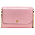 Emerson Burch Bag Women's Leather Tory Chain Crossbody (Pink Patent Wallet Plie)