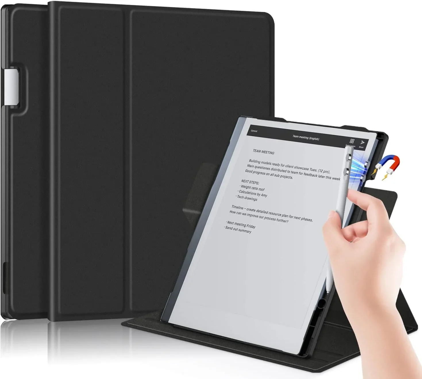 Holder Magnetic Pen for 2 Slim Book Remarkable Case 10.3 with Folio Inch for Paper Remarkable 2 Xuanbeier Digital Ultra