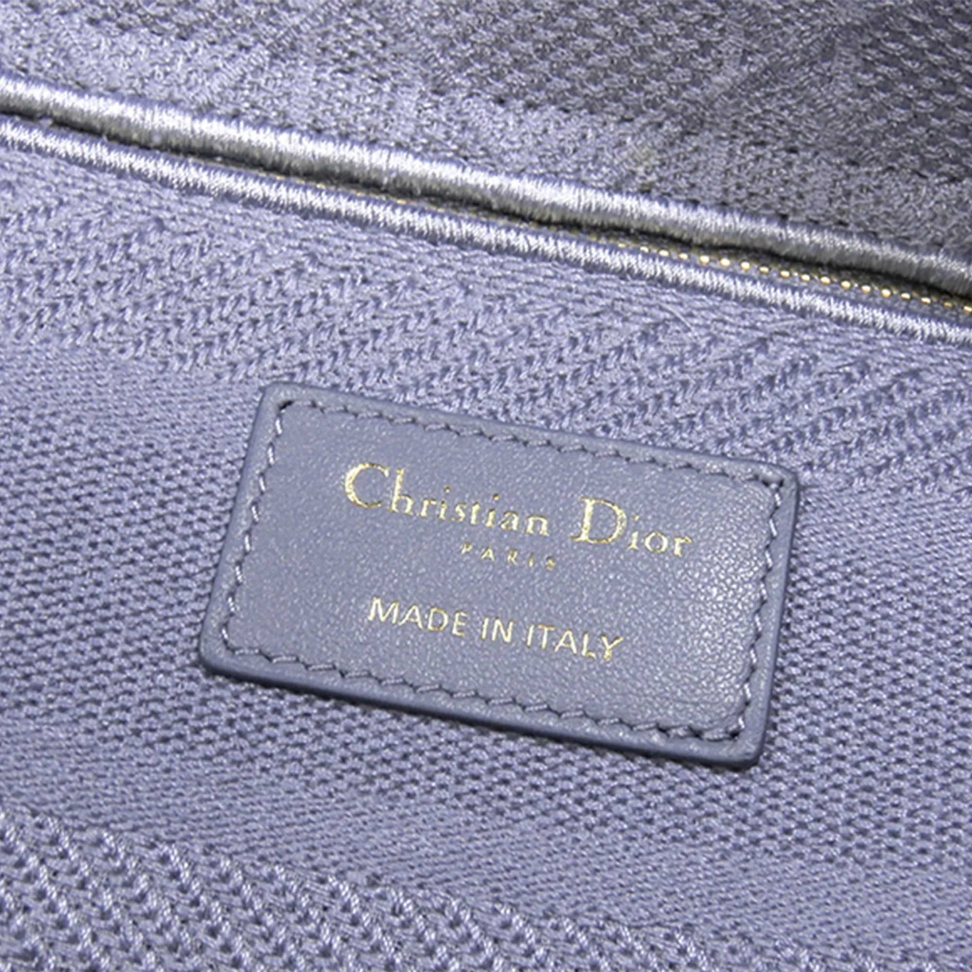 Lady Pre-Owned D-Lite Medium Cotton Authenticated Dior Women (Good) Purple Fabric Satchel