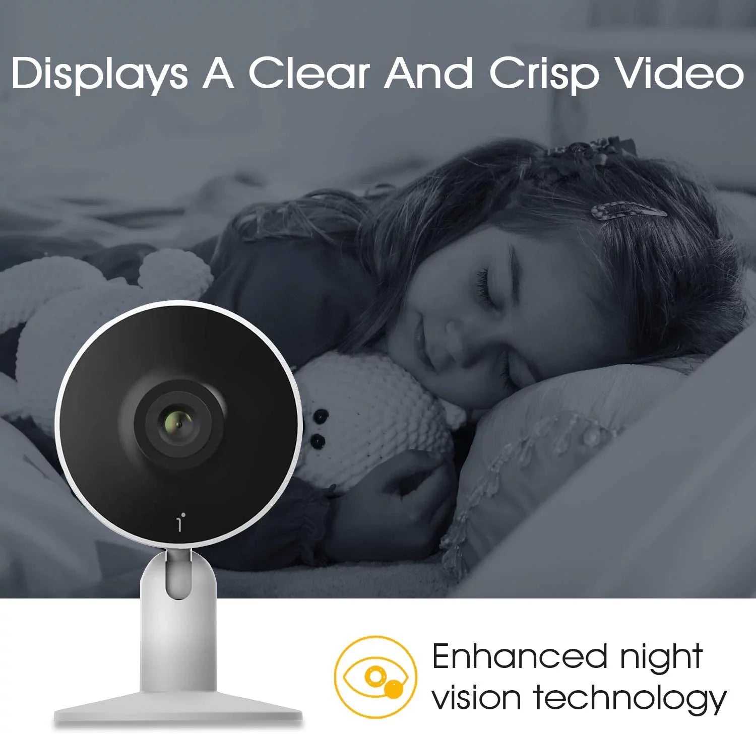 1080p Surveillance Indoor Home (2-Pack) , Camera and 2-Way Camera HD Phone Audio Arenti Vision APP Security IN1 Night Wifi