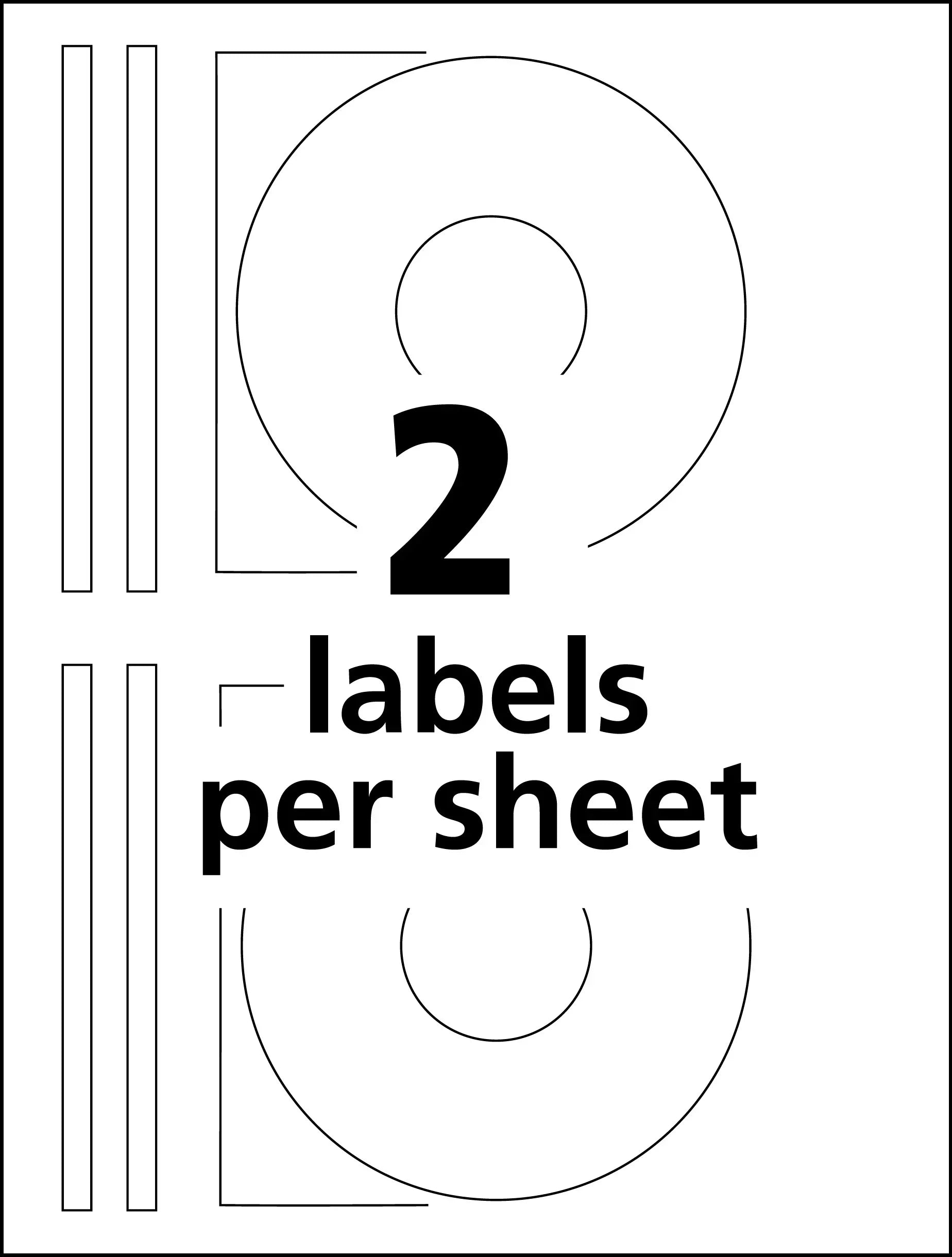 Permanent (8944) Labels and Disc Adhesive, 20 Labels, Spine White, 40 Full-Face Labels CD Avery Glossy