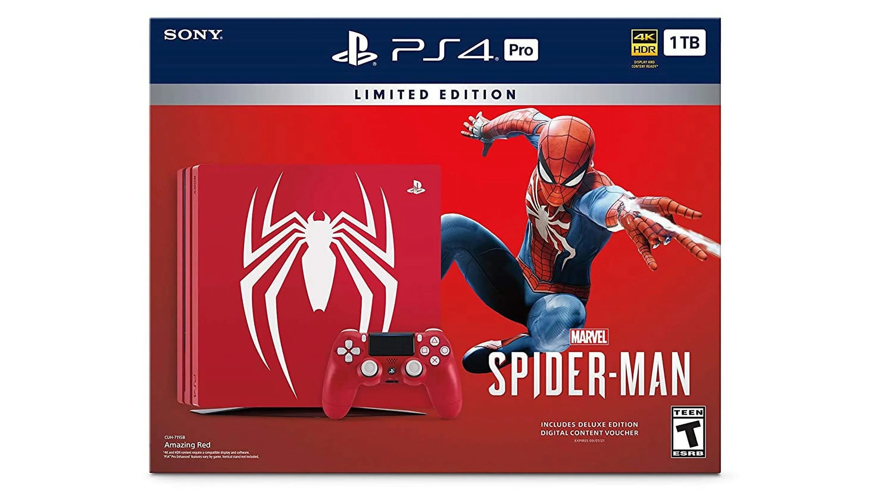 1TB Spider-Man - (Refurbished) Marvels 4 Bundle Limited Edition () PlayStation Pro Restored [Discontinued] Console