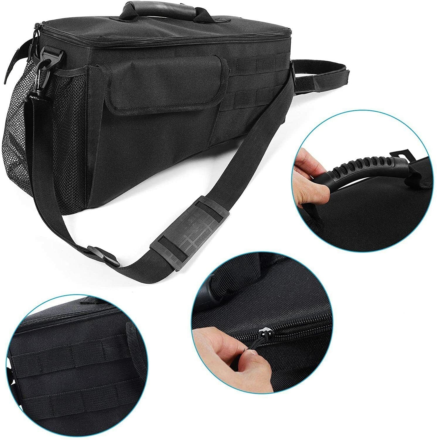 Organizer Teledu Pockets Rear Storage Bag Side Black Trunk