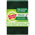 Scotch-Brite Pads, Scour Green Duty 21, Heavy