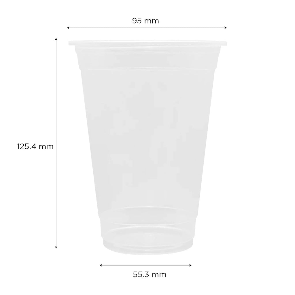 C1011 Modern U-RIM Pcs Karat cc Cups Translucent 2000 PP 16 oz (95mm), 500