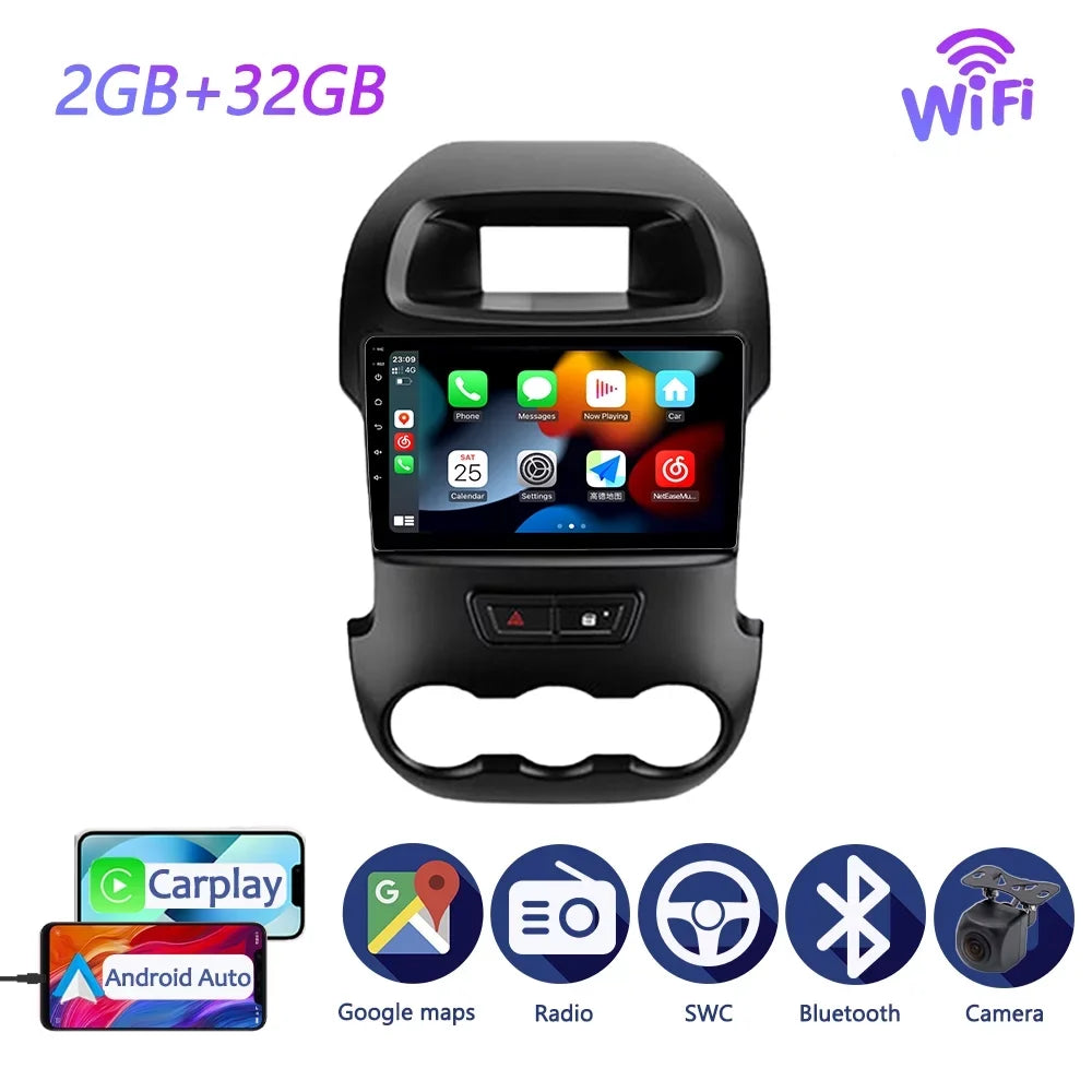 Auto Carplay inch Player Multimedia Bluetooth Stereo - GPS Android 2011 2016 Ranger Screen Radio Android Car 9 For Navi With