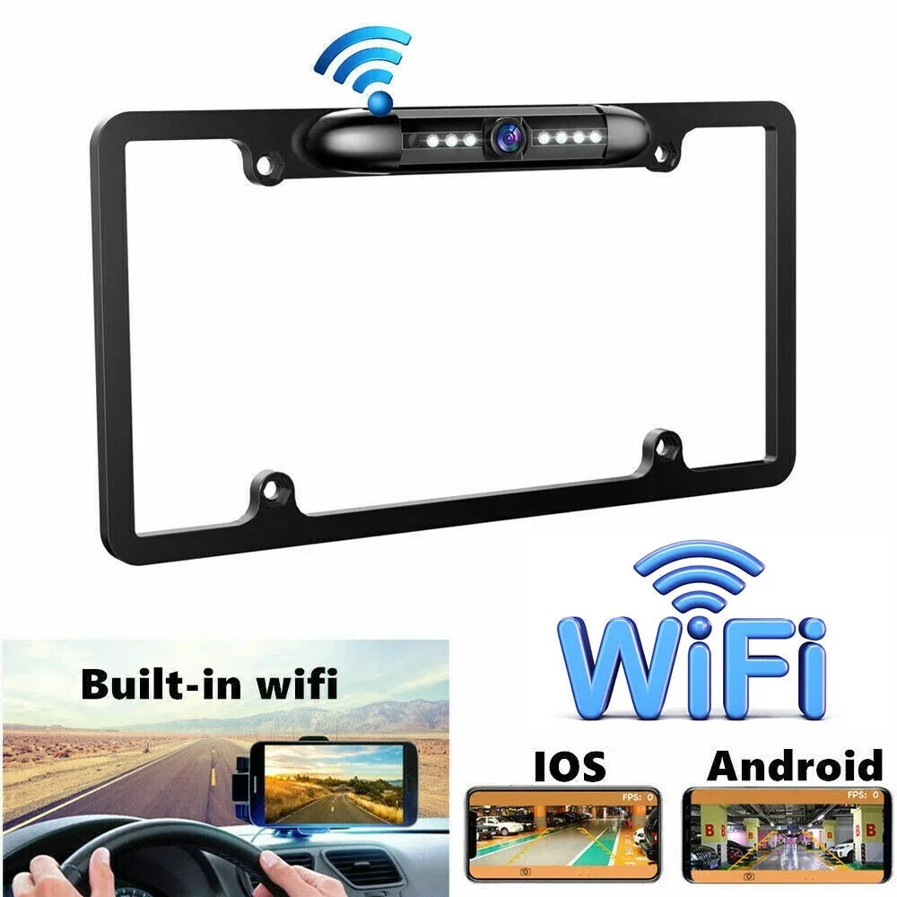 Vision Rear - - Cam for Wired Cars American KingFurt IP68 Backup Waterproof Camera 170° - Viewing Night Angle View Universal