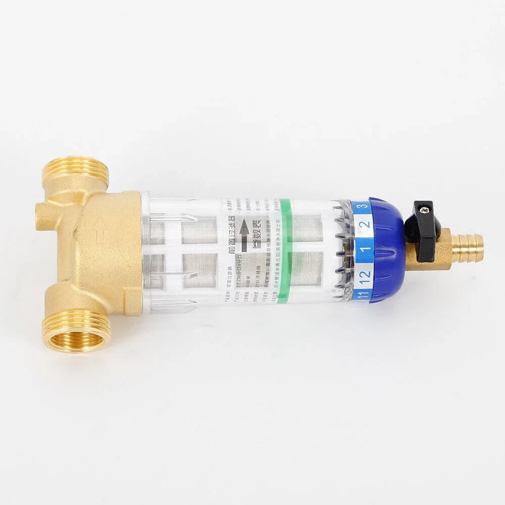 liquid Reusable 3/4" Filter Down Mesh Filter Spin 50℃ liquid Inch System Sediment
