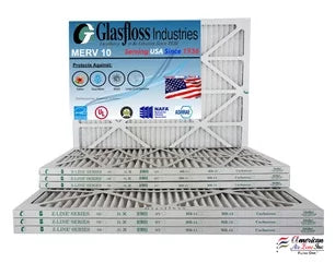 18x36x1 USA x - dimension: MERV 35.5 Furnace in Qty:4 Made Air inch) 7/8 - - (Actual x Glasfloss - 10 Filter 17.5