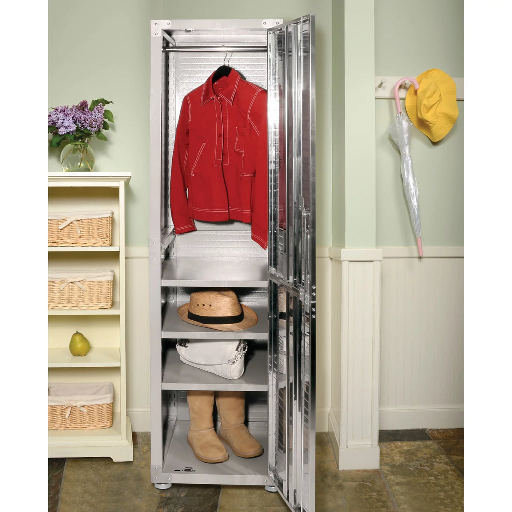 x W Storage Classics 24" D H, Cabinet, x Locker Seville 18" Gray Granite 72" UltraHD