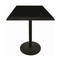 exterior Table & x Top Steel 30 30 in. in. Indoor Black Square Black with 42