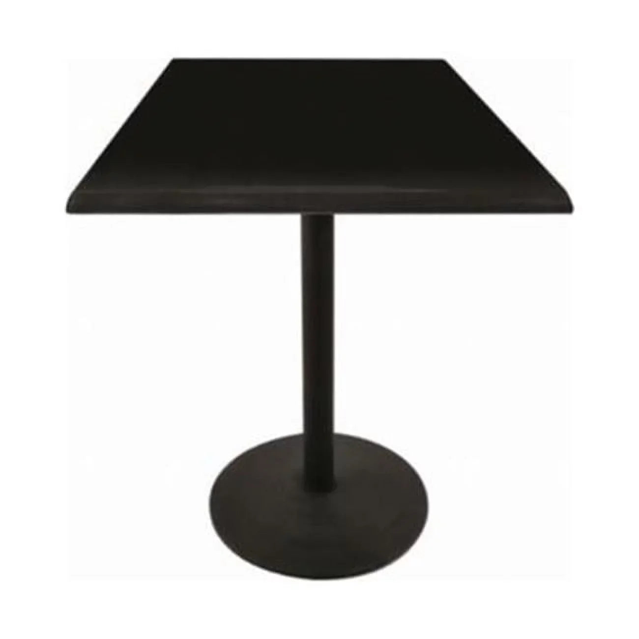 exterior Table & x Top Steel 30 30 in. in. Indoor Black Square Black with 42